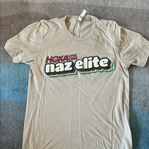 Hoka One One Naz Elite Tan T-Shirt